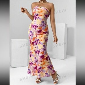 Shein strapless dress